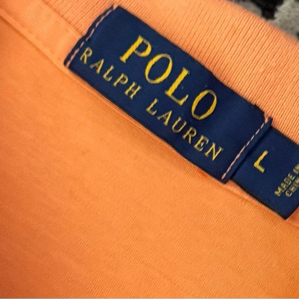 POLO RALPH LAUREN SIZE LARGE ORANGE SHORT SLEEVE POLO SHIRT